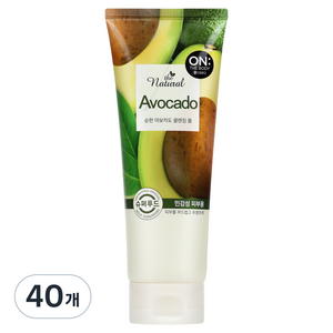 온더바디 더 내추럴 아보카도 순한 클렌징 폼, 200g, 40개
