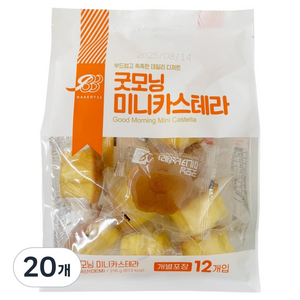 BAKERY33 굿모닝 미니 카스테라, 216g, 20개