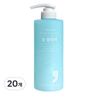초세컨즈 자일리톨 시카 폼클렌징, 500ml, 20개