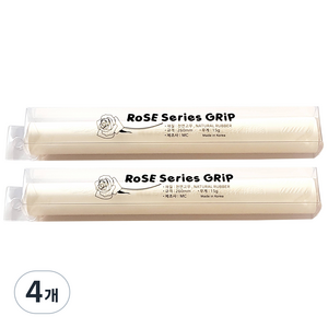 로즈 당구그립 2p, 화이트 + 화이트, 4개