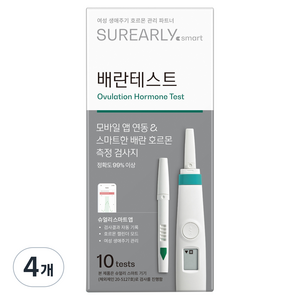슈얼리 스마트 배란테스트기 기기 별매, 10개입, 4개