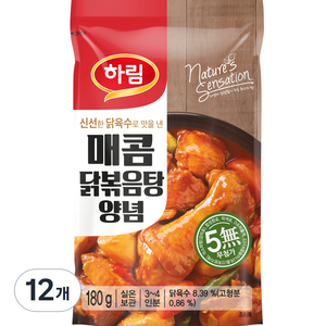 하림 매콤 닭볶음탕용 양념, 180g, 12개