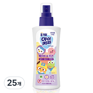 홈키파 마이키파 베이비 앤 키즈 퓨어미스트 해충기피스프레이, 100ml, 25개