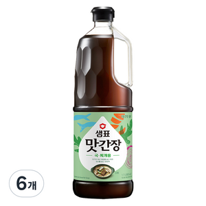 샘표 맛간장 국찌개용, 1.7L, 6개