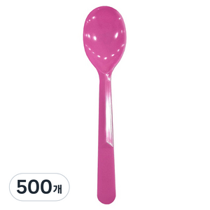 메이그린 아이스크림 스푼 핑크, 500개, 1개입