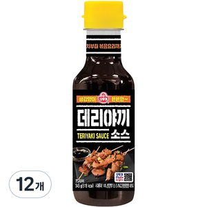 오뚜기 데리야끼 소스, 345g, 12개