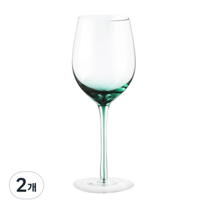 메종오브제 시에르 그라데이션 크리스탈 레드 와인잔 그린, 420ml, 2개