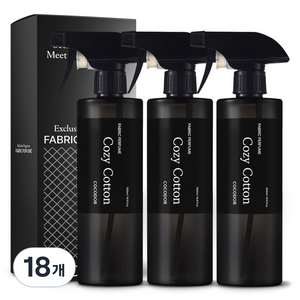코코도르 퍼퓸 섬유탈취제 코지코튼, 18개, 500ml