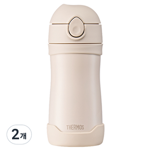 써모스 제로퍼제로 2WAY 스텝업 베이비보틀 TKFJ-350KC, 350ml, 2개, 바닐라크림