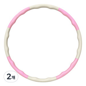 타미나스포츠 오리지널 훌라후프, 1kg, 핑크화이트, 2개