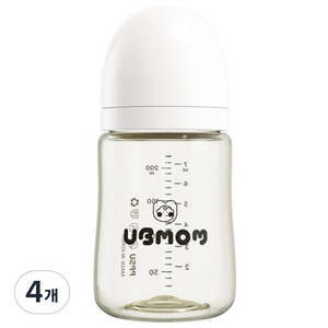 유비맘 시그니처 노꼭지 젖병, 구름, 200ml, 4개