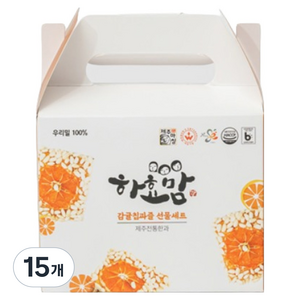 하효맘 제주 감귤칩과즐 선물세트, 120g, 15개