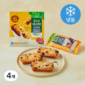 풀무원 지구식단 두유퐁당 크럼블 휘낭시에 무화과 (냉동), 32g, 4개, 6개입