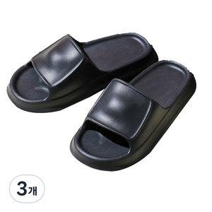 처비 통통 욕실슬리퍼 블랙, 3개