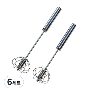 회전스텐거품기 2종 세트, 6세트