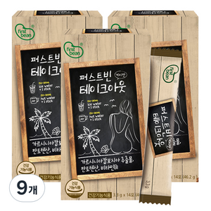 퍼스트빈 한미양행 테이크아웃 커피맛 14p, 3.3g, 14개입, 9개