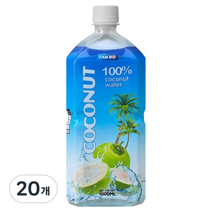 탄도 코코넛 워터, 1L, 20개