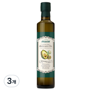 아후카틀 엑스트라버진 아보카도 오일, 500ml, 3개
