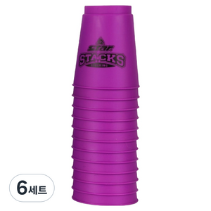 스타스포츠 컬러 스택스컵 12개, 퍼플, 6세트