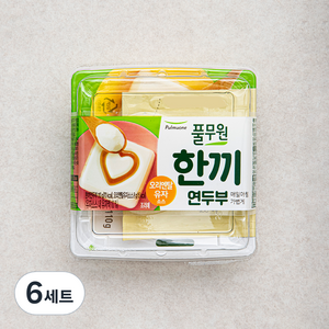 풀무원 한끼연두부 110g + 오리엔탈유자 소스 8g 세트, 118g, 6세트