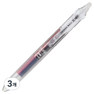 파이롯트 패키지 버전 프릭션 볼 3 슬림 볼펜 0.38mm, 투명, 3개
