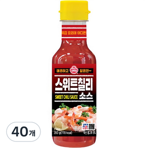 오뚜기 스위트칠리소스, 350g, 40개