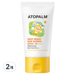 아토팜 이지 워시 선스크린 SPF50+ PA++++, 2개, 60ml