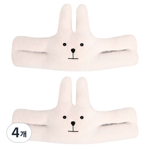 아이끌레 매달려 문닫힘 방지 도어쿠션, 토끼, 4개