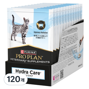 퓨리나 고양이 PPVS 하이드라 케어 수분 섭취 보조제, 75g, 120개, 유리너리+스트레스