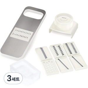 무디타 마그넷 스테인리스 슬라이서, 아이보리, 3세트