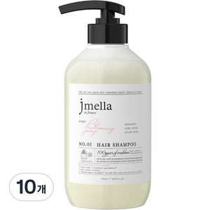 제이멜라 인 프랑스 블루밍 피오니 헤어 샴푸 러블리 플로럴향, 500ml, 10개