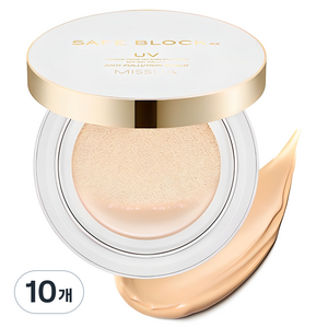 미샤 세이프 블록 RX 커버 톤업 선 쿠션 SPF50+ PA++++, 14g, 10개