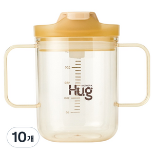 마더케이 허그 PPSU 이유식 양손컵, 투명, 10개, 250ml