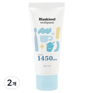 블랑키즐 유아용 1450 고불소 치약 소다향, 60g, 1개입, 2개