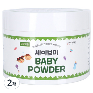 Daybyday 세이브미 베이비파우더, 100g, 2개