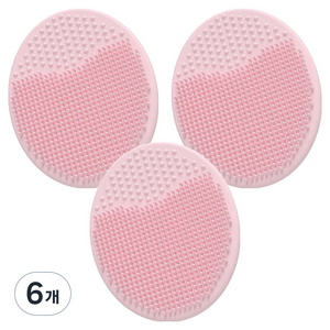 조이멀티 아동용 뽁뽁클렌징 실리콘 샴푸브러쉬, 핑크, 6개