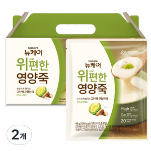 뉴케어 정품 위 편한 영양죽 파우더 30p, 1.2kg, 2개