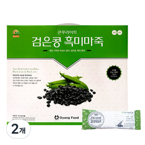 햇살빚은 콘푸라이트 검은콩 흑미 마죽, 21g, 90개입, 2개