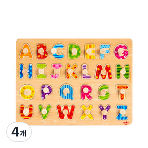 투키토이 알파벳꼭지 퍼즐, 4개, 26피스