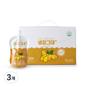 퓨어플랜 생강그대RO 유자생강차, 100ml, 15개입, 3개