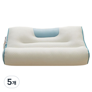 헨센 4D 고밀도 메모리폼 경추베개, 블루, 5개