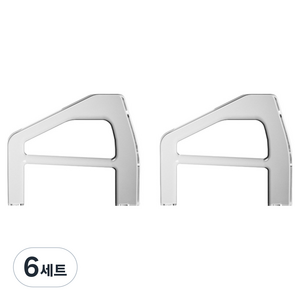 스페이스쉴드 소니 플레이스테이션 PS5 프로 슬림 디지털 에디션 호환 미니 아크릴 콘솔 수평 스탠드 받침대 세트 디지털 A 타입, 투명, 6세트