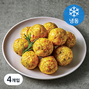 하림펫푸드 더리얼 레시피 치킨볼 강아지간식 (냉동), 닭가슴살맛, 100g, 4개
