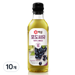 백설 포도씨유, 500ml, 10개