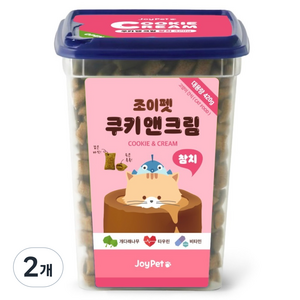 조이펫 고양이 쿠키 앤 크림 간식 메가박스, 2개, 420g, 참치 골드박스 특가