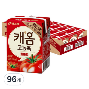 따옴 빙그레 캐옴 고농축 토마토, 120ml, 96개