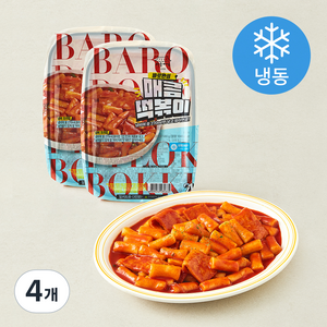 서울마님죽 바로완성 매콤떡볶이 (밀떡) (냉동), 580g, 4개