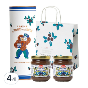 크렘드마롱 밤잼 비쥬 선물세트, 250g, 4개