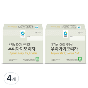 대상 청정원 유기농 국내산 우리아이보리차, 8g, 15개입, 4개