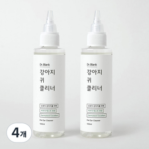 닥터블랭크 강아지 저자극 편백수 귀 세정제, 100ml, 4개